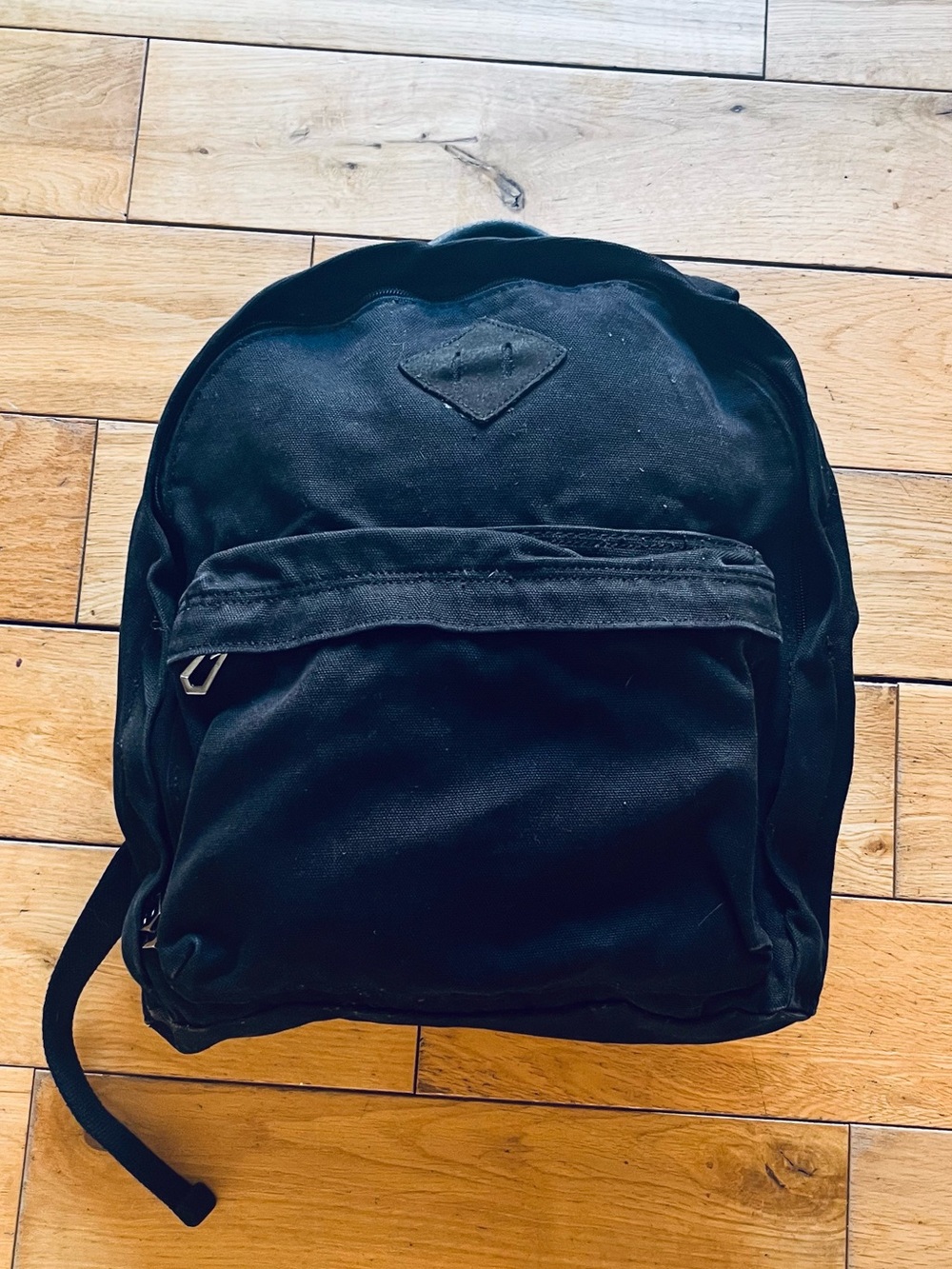 Vintage Marc Jacobs Canvas Heritage Backpack - Black Rucksack with Leather Trim